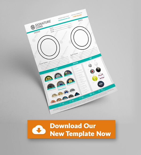 Download our free challenge coin design template