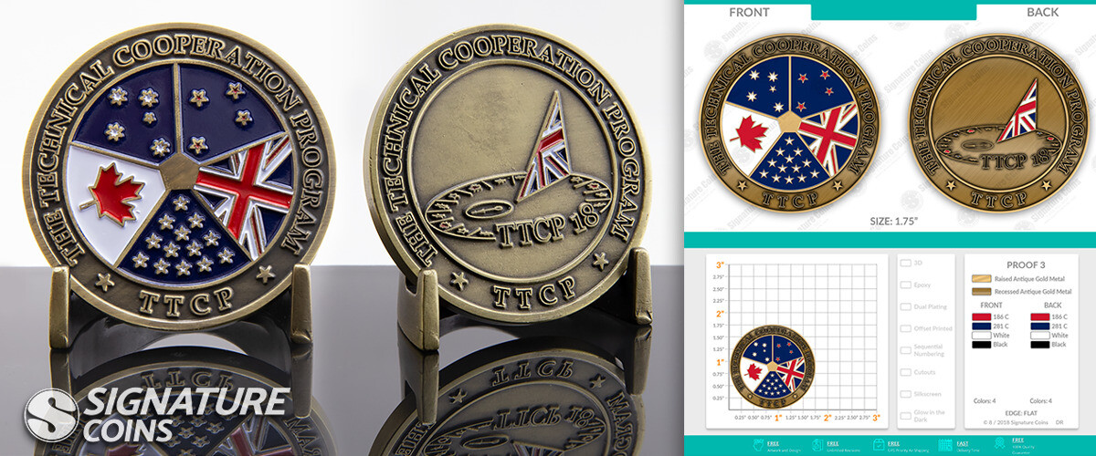 Canadian Armed Forces TTCP challenge coin