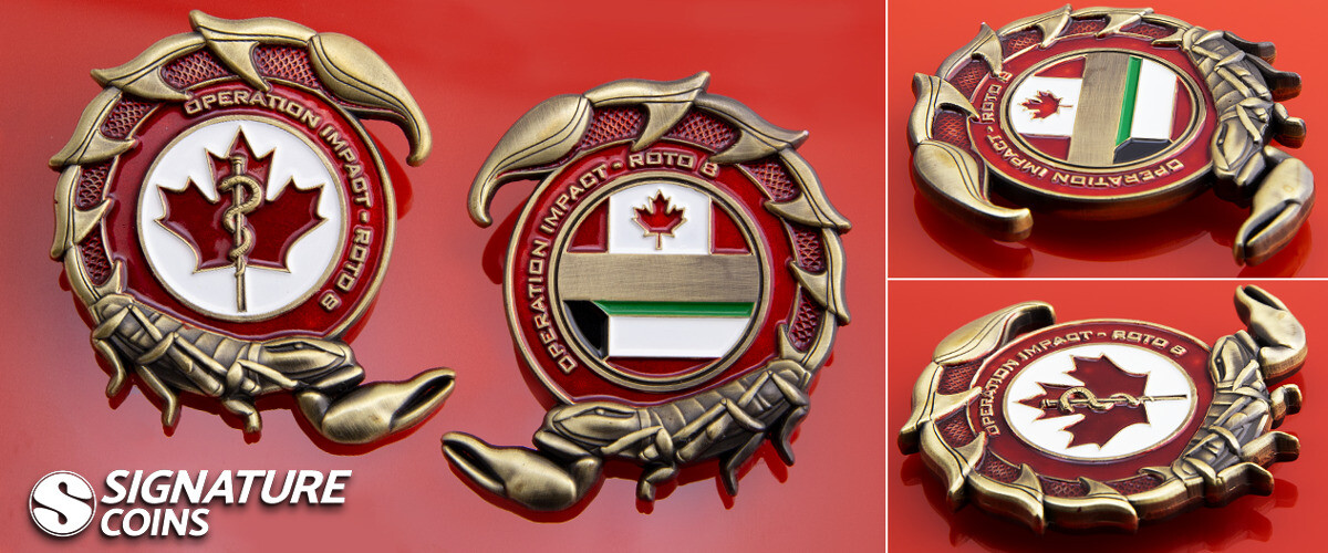 Operation IMPACT Canadian Armed Forces challenge coin from Kuwait deployment