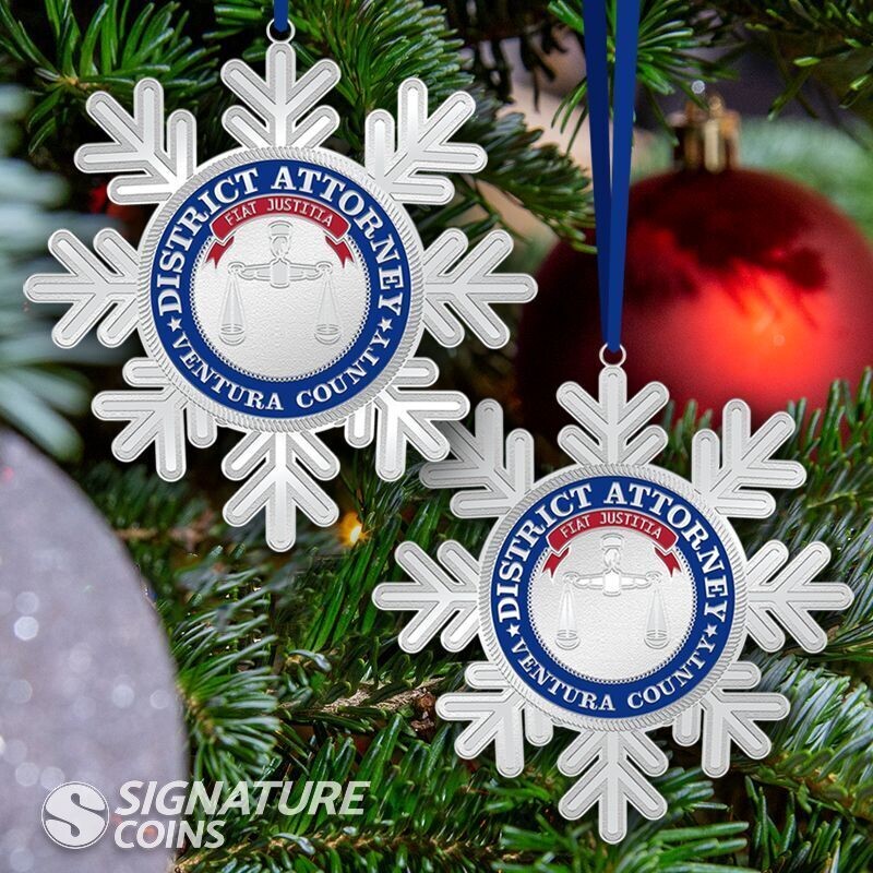 Custom Christmas ornament with holiday design