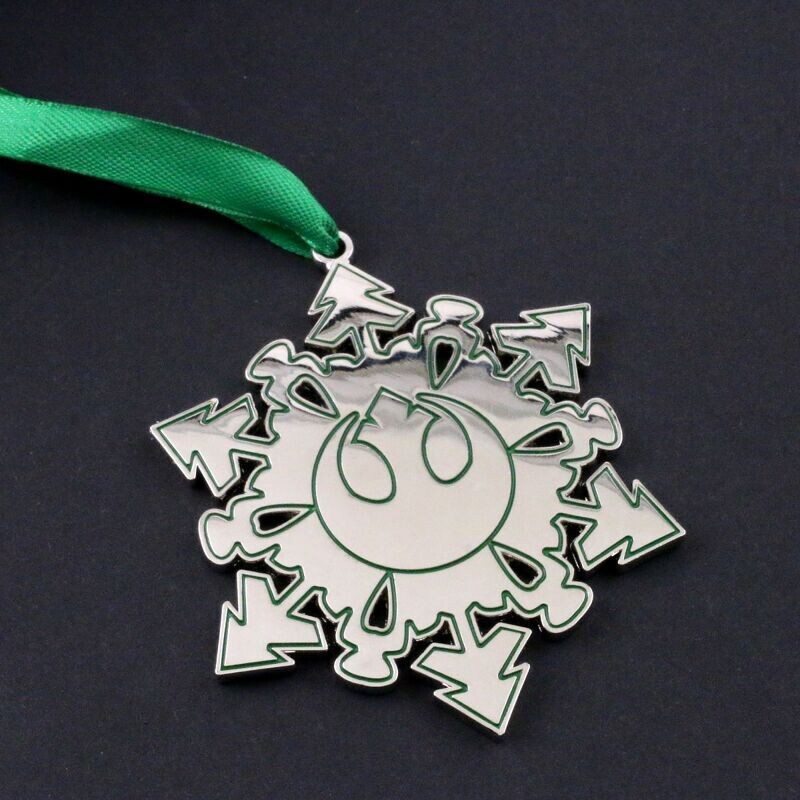 Custom Christmas ornament enamel color