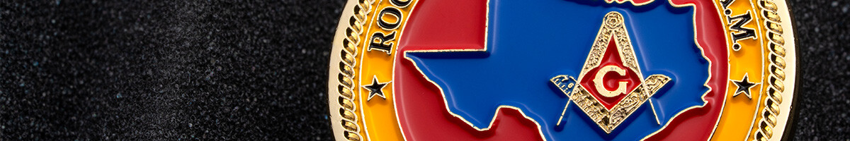 Custom Masonic Coin with Texas Lodge Artwork