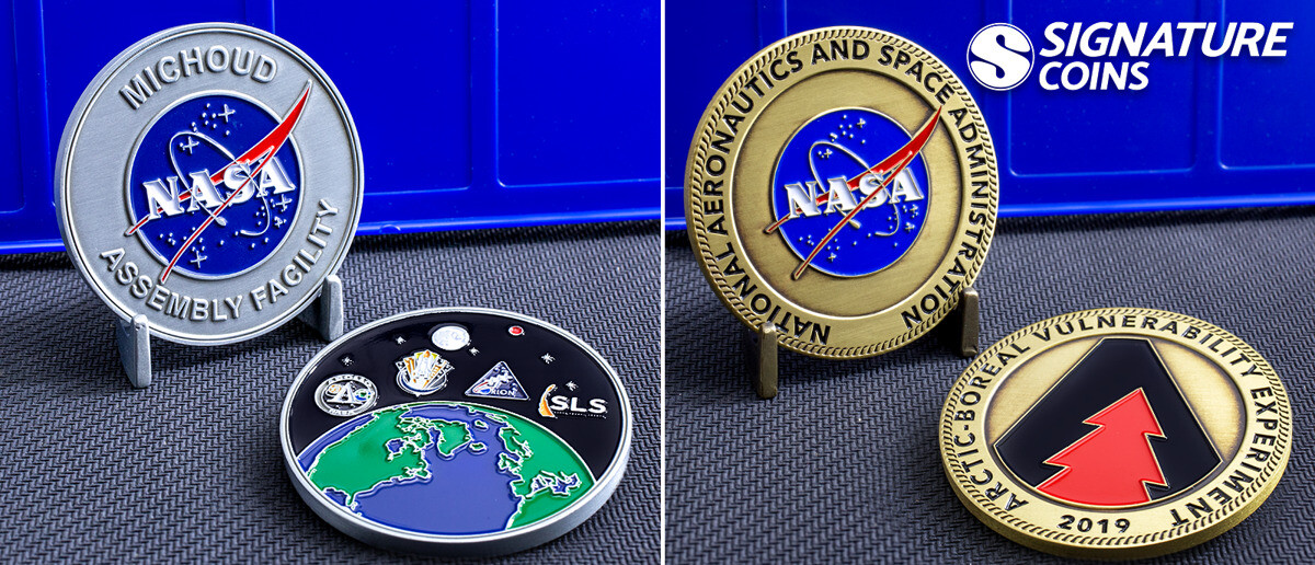 NASA Assembly Facility Challenge Coins