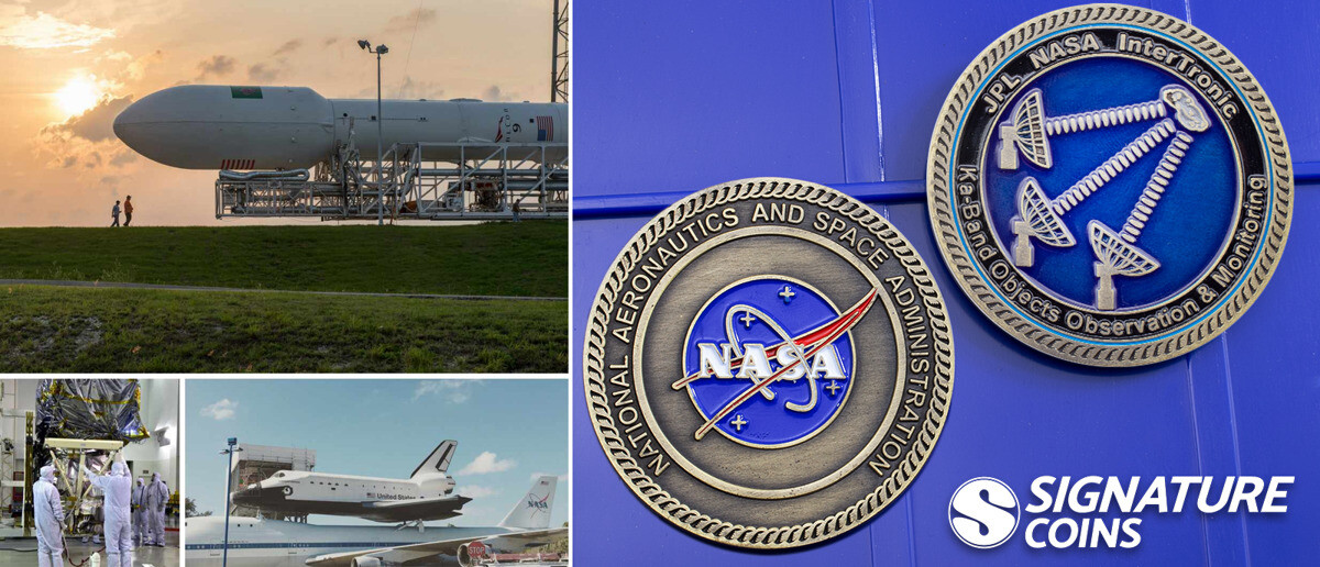 NASA Blue Translucent Challenge Coin