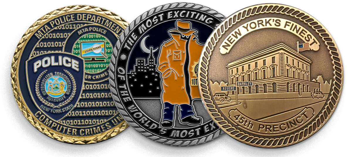 NYPD challenge coins for New York's Finest