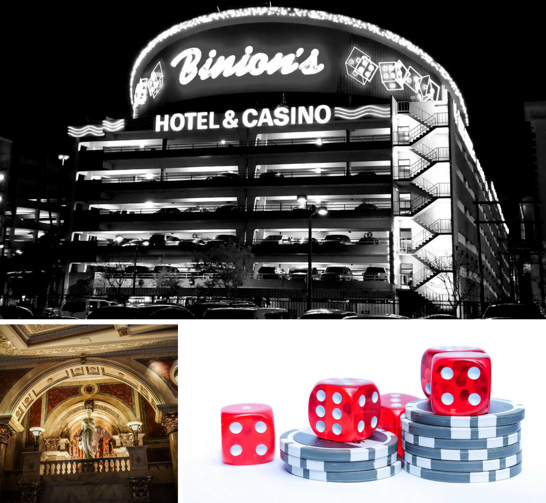 Casino poker chip options collage