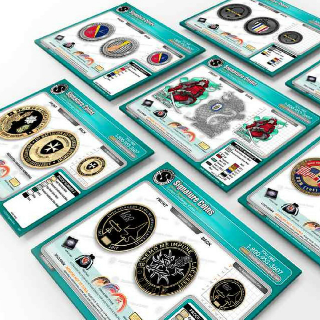 Custom poker chip coin proof artwork
