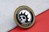 Custom Motorcycle Crew Skull Challenge Coin Leather