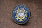 Custom Police Department Detective Challenge Coin Brown