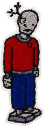 Red Sweater Robot Patch